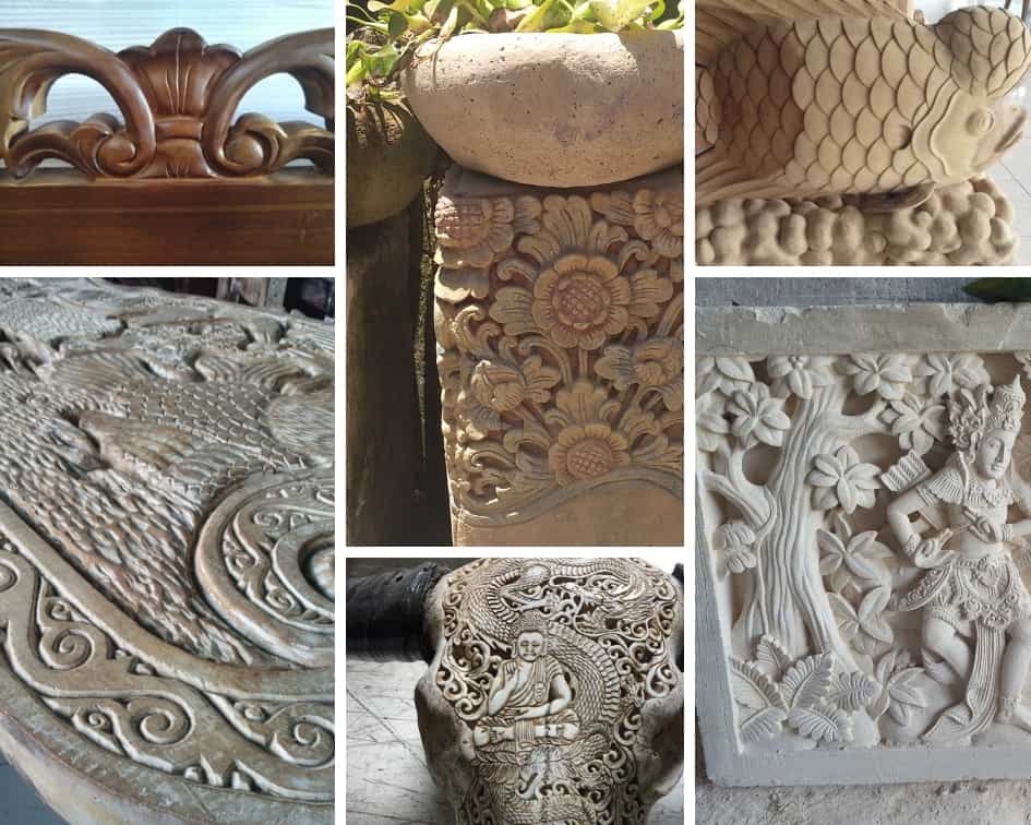 Carvings manufacturers furniture handicrafts lighting Indonesia Bali Java Jepara