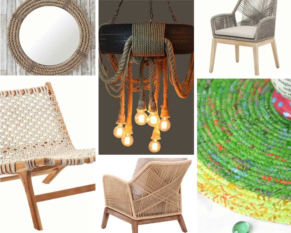 material rope manufacturers furniture handicrafts lighting Indonesia Bali Java
