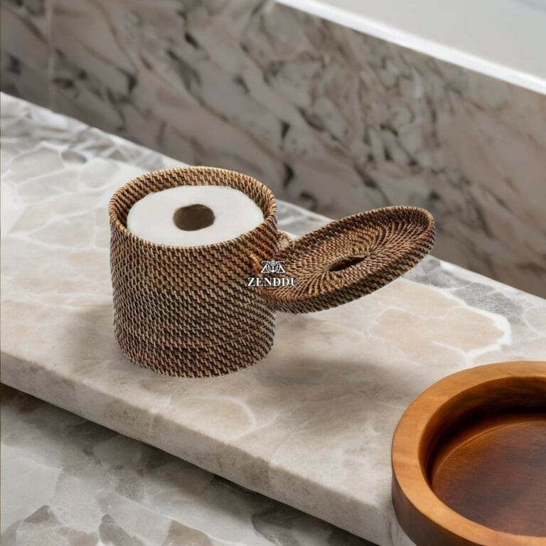 Rattan Toilet Roll Holders Bathroom Accessories Manufacturers Wholesale Export Trade Suppliers Bali Java Indonesia