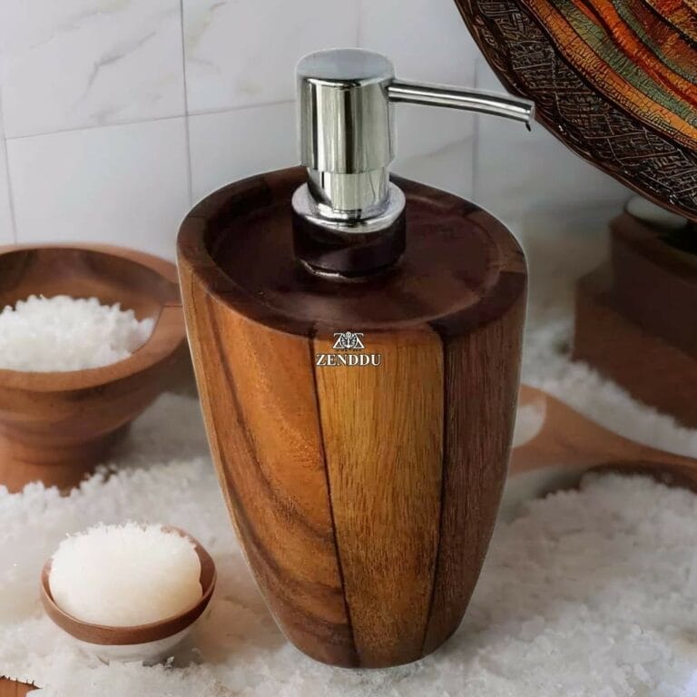 Teak Wood Soap Dispensers Bathroom Accessories Manufacturers Wholesale Export Trade Suppliers Bali Java Indonesia