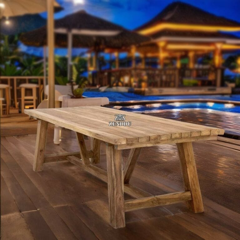 Wood Dining Tables Outdoor Patio Dining Furniture Hotel Manufacturers Wholesale Export Trade Suppliers Bali Java Indonesia 1