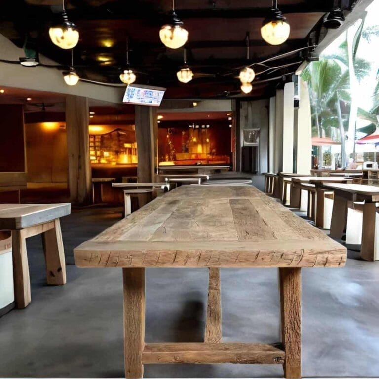 Teak Dining Tables Dining Room Cafe Restaurant Furniture Manufacturers Wholesale Export Trade Suppliers Bali Java Indonesia P104-0106-0173 (1)