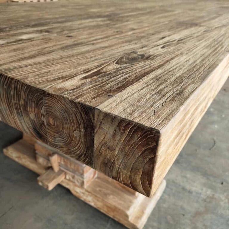 Old Wood Dining Table Production