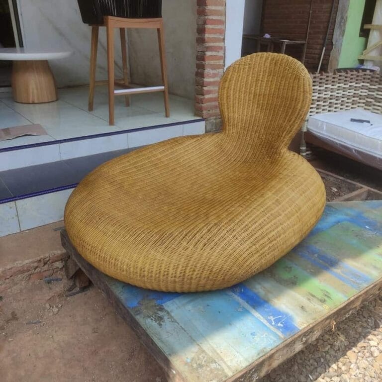 Rattan Accent Chair Production