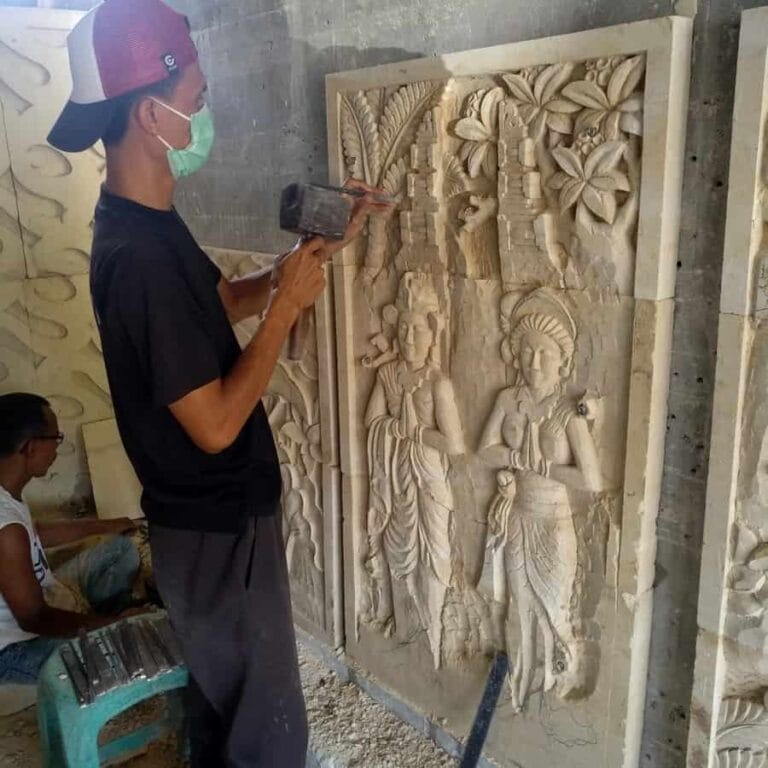 Stone Carving Wall Art Production