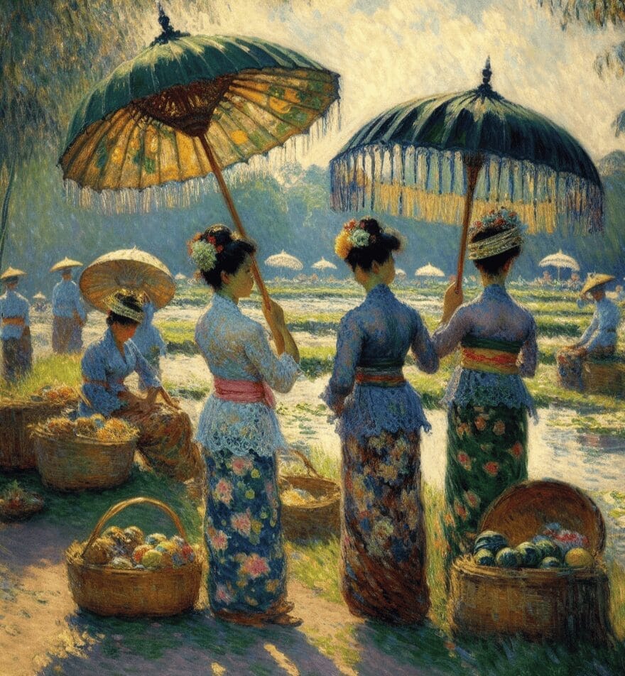 バリ島 有名作家　絵画 バリ 女一人旅 6 バリ絵画 Manik 氏の絵をウブドで探してみた