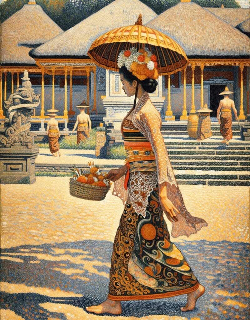 Georges Seurat Ai Art of Bali (1)