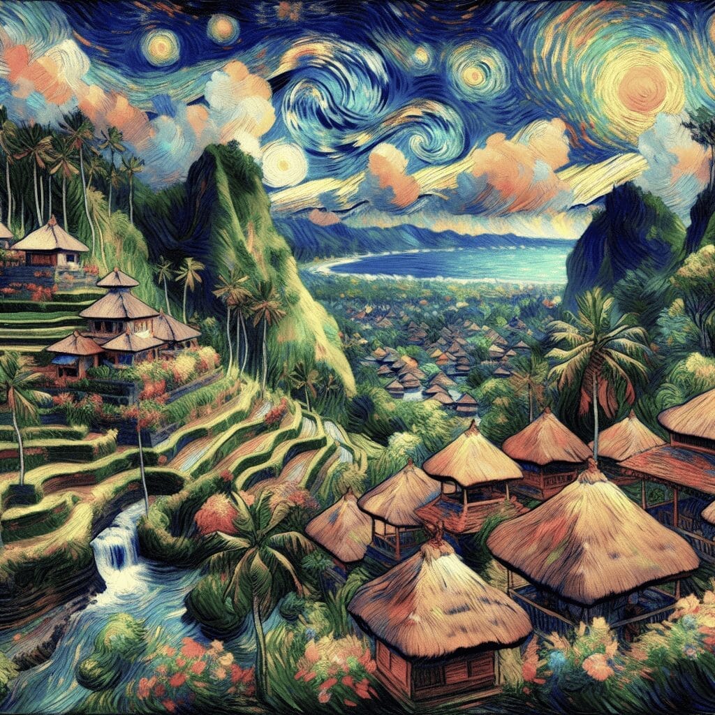 Vincent Van Gogh Ai Art of Bali (1)