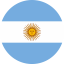 Flag of Argentina Flat Round 64x64