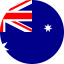 Flag of Australia Flat Round 64x64