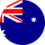 Flag of Australia Flat Round 64×64 Flag of Australia Flat Round 64x64