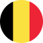 Flag of Belgium Flat Round 64x64