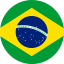 Flag of Brazil Flat Round 64x64