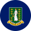 Flag of British Virgin Islands Flat Round 64x64