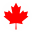 Flag of Canada Flat Round 64x64