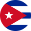 Flag of Cuba Flat Round 64x64