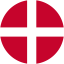 Flag of Denmark Flat Round 64x64