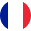 Flag of France Flat Round 64x64
