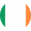 Flag of Ireland Flat Round 64x64