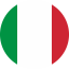 Flag of Italy Flat Round 64×64 Flag of Italy Flat Round 64x64