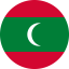 Flag of Maldives Flat Round 64x64