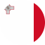 Flag of Malta Flat Round 64×64 Flag of Malta Flat Round 64x64