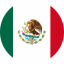 Flag of Mexico Flat Round 64x64