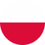 Flag of Poland Flat Round 64x64