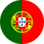 Flag of Portugal Flat Round 64x64