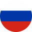 Flag of Russia Flat Round 64x64