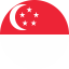 Flag of Singapore Flat Round 64x64