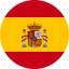 Flag of Spain Flat Round 64x64