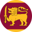 Flag of Sri Lanka Flat Round 64x64