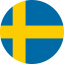 Flag of Sweden Flat Round 64x64