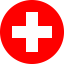 Flag of Switzerland Flat Round 64×64 Flag of Switzerland Flat Round 64x64