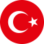 Flag of Turkey Flat Round 64x64