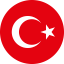 Flag of Turkey Flat Round 64×64 Flag of Turkey Flat Round 64x64