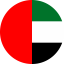 Flag of United Arab Emirates Flat Round 64x64